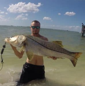 Tarpon fishing in Pine Island Sound, Florida